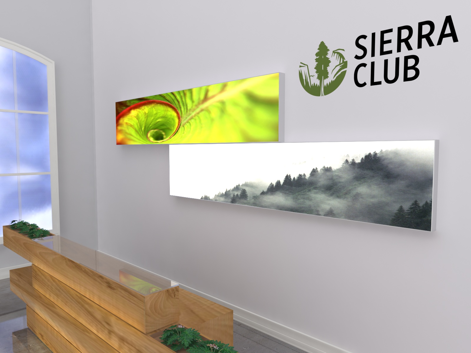 SuperNova Custom Lightboxes -- Lobby Example